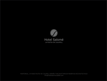 Tablet Screenshot of hotelsalomecalafell.com